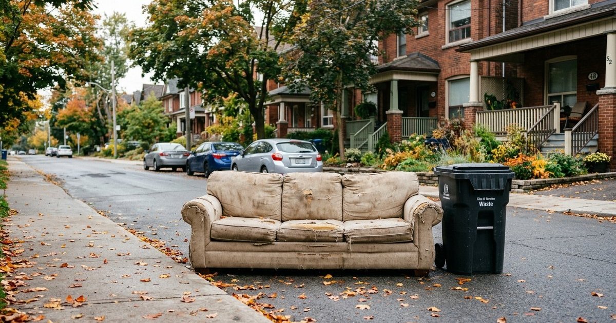 Getting Rid of an Old Couch in Toronto: Curbside or Pickup?